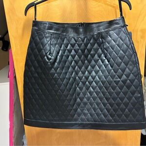 Chic Black Quilted Mini Skirt by Bod and  Christensen - Size 10